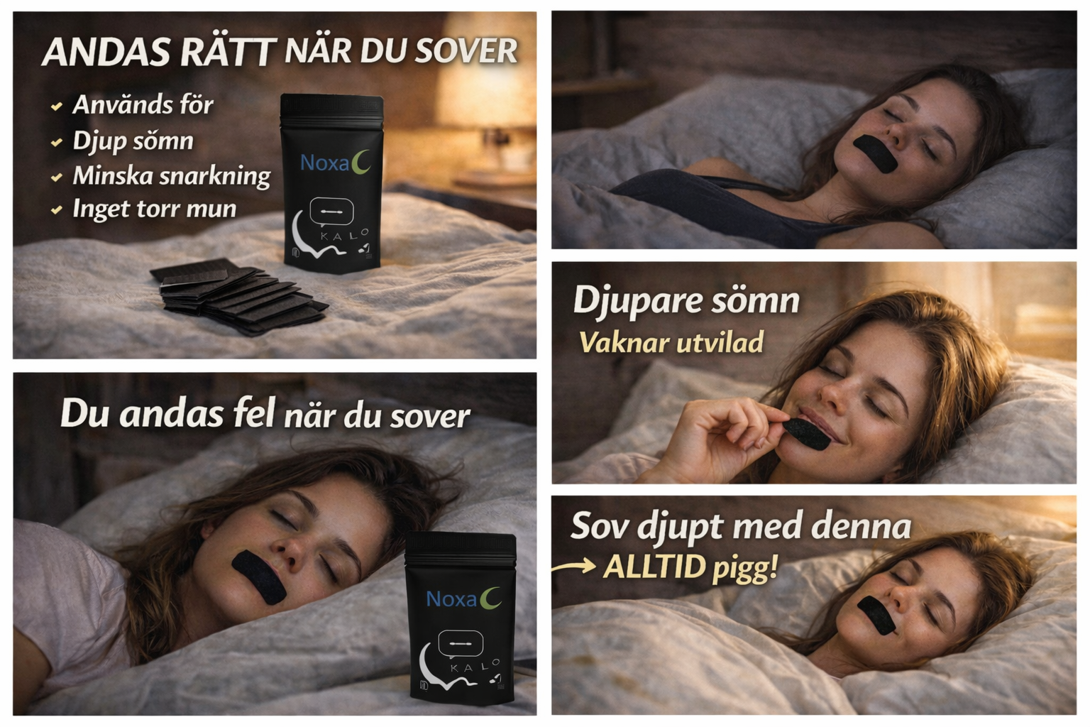 Noxa Sleep Tape – För bättre sömn och mindre snarkning